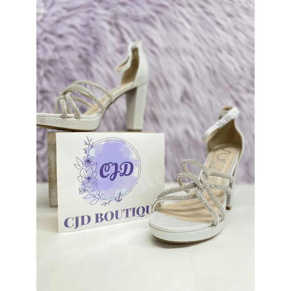 Sugar Women's Petal Dress Sandals - Silver 7M